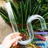 Tubo de vidro em forma de S, tubo em forma de U, tubo em forma de S, tubo de vidro em forma de S, tubo curvo pode demonstrar simulação de esgoto