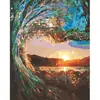 Venta al por mayor de fábrica pintura al óleo digital DIY generación transfronteriza Amazon pintura de paisaje para niños pintura decorativa pintada a mano DIY comercio exterior