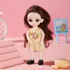 Caixa de Presente Conjunto Boneca Princesa 17cm Presente de Jardim de Infância Presente de Aniversário para Crianças Brinquedo de Menina Boneca Bebê Fofo
