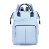 Bolsa de Mamá Rosa de Gran Capacidad Doble Hombro Impermeable Tela Oxford Bolsa para Madre y Bebé Dispensador Lateral de Pañuelos Compartimento Doble Bolsa Térmica para Biberón Mochila