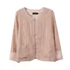 Ropa para Mujer Tallas Grandes Yinuo Nuevo Estilo Chino Tendencia Nacional Chaqueta Corta Verano 2026 Nuevo Estilo Elegante Adelgazante Top de Manga Larga 323068