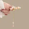 Pasador de Pelo con Borla de Campana de Diamante Azul para Mujer, Accesorio de Pelo Exquisito de Gama Alta, Pinza Lateral, Pasador de Pelo, Pinza BB Lateral de Estilo Antiguo