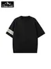 Camiseta Masculina de Verão Explorer Estilo Americano Tendência Manga Curta, Gola Redonda Pulôver, Top Camiseta Unissex Estilo Old Money