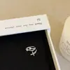 Diseño Estrella Lazo Perla Circonita Clip para Oreja Femenino Elegante Nicho Exquisito Pendientes Versátiles sin Pendientes Pendientes