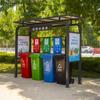 Estação de Triagem de Lixo Plástico Espesso para Saneamento Outdoor de Grande e Médio Porte para Gerenciamento de Propriedades Residenciais, Estação de Coleta de Lixo