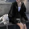 Sudadera estilo universitario INS para hombre y mujer, nuevo modelo de invierno, chaqueta polar con capucha, versión coreana, cárdigan con cremallera de corte holgado