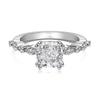 2024 nueva temporada s925 anillo de plata de ley diamante en polvo mujer incrustado geométrico flor de hielo cortada circonita europeo y americano exquisito lindo