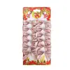 Suministros para Decoración Navideña, Accesorios para Decoración de Fiestas Navideñas, Mini Lazos Dorados con Purpurina, Colgantes de Lazos para Árbol de Navidad