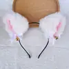 Diadema de felpa antideslizante para mujer, diadema para el pelo, accesorios para el pelo, máscara facial de dibujos animados linda nueva