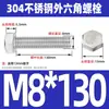 Ventas Directas de Fábrica M3-M12 GB 304 acero inoxidable Tornillo hexagonal exterior cabeza hexagonal tornillo hexagonal