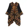 Chal de Viaje del Noroeste de Chuanxi Estilo Étnico Paisaje Pueblo Jacquard Capa Atmósfera para Fotos Ropa Exterior Cálida Más Vendido