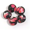 Cuentas de silicona de colores, transferencia de agua, cuentas navideñas, hilo para manualidades, bolígrafo, pulsera, collar, accesorios de joyería con cuentas.