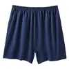 Roupa íntima masculina para idosos, Cueca Boxer de Algodão Puro Antibacteriano para o Pai, Modelagem Solta, Tamanho Grande, Cintura Alta, Calcinha de Quatro Cantos para Casa