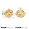 Acero Inoxidable 304 Colgante Retro Estilo Europeo y Americano Ojo del Diablo Corazón Sol Accesorios para Collar DIY