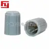 Suministro de fábrica 11 * 15MM perilla de eje semieje de plástico gris/negro tapa de perilla de potenciómetro de amplificador de audio de tarjeta de sonido