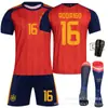 2026 Nuevo No. 4 Jersey de Brasil Pedri España Equipo Local No. Uniforme de Fútbol Copa Mundial Yamal 19
