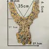 Encaje bordado lentejuelas collar decorativo con cuentas DIY costura cheongsam accesorios para ropa de escenario y danza accesorios