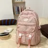 Mochila Coreana Ins Nueva de Aspecto Elegante, Fresca y Dulce para Estudiantes de Secundaria y Preparatoria, Multicompartimentos, Ligera, Gran Capacidad