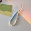 Estilo Ins Corazón Cara Sonriente Cadena Colgante para Teléfono Móvil Lanyard Dibujo Animado Creativo Hecho a Mano Acrílico DIY Joyería para Carcasa de Teléfono Móvil