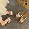 Falda Súper 2024 Vacaciones Playa Estilo Bohemio Coreano Versátil Estilo Lindo con Sandalias Casuales Chanclas Nuevas