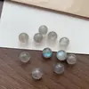 Piedras Sueltas de Piedra Lunar Gris Natural Labradorita Cristales Semi-Terminados Sueltos Cuentas para Joyería DIY Piedras Sueltas de Piedra Lunar Color Té con Leche