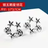 Colar de segurança para roupas, colar de uniforme ferroviário, colar de metal, colar de capitão de aviação, colar de estrela de cinco pontas, acessórios para roupas