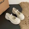 Zapatos Mary Jane de Moda con Lazo para Mujer 2026 Primavera Estilo Lindo Dulce Zapatos de Suela Gruesa de Correa Única para Combinar con Faldas