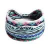 Faixa de Cabeça Esportiva Elástica Estampada Novo Estilo Europeu e Americano Faixa de Cabeça Larga Feminina Lenço de Cabeça Retrô Acessórios de Cabelo para Yoga