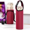 Funda Protectora Universal para Tazas de Vidrio, Botella de Agua Aislada con Correa para Llevar, Anticaídas, Resistente al Calor, Aislante, Cruzada, Portátil