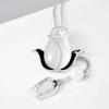 Cadena de suéter larga cruzada espejo para mujer, collar largo de tulipán, accesorios colgantes para ropa de temperamento, fabricantes venden