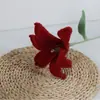 Producto de Flor de Hilo Terminada, Ramo Individual de Lirio Tejido a Crochet Puramente Hecho a Mano, Flor Artificial, Regalo de San Valentín, Flor Tejida a Mano