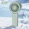 Ventilador de Mão Popular Transfronteiriço Simples com Cordão Recarregável por USB Silencioso Portátil Vento Forte Ventilador Atacado