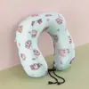 Almohada de Viaje en Forma de U para el Cuello, Almohada Portátil para Avión, Reposacabezas para el Cuello de Coche, para Dormir en Viajes Largos, Almohada Cervical en Forma de U para Trenes de Alta Velocidad