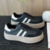 Sapatos Esportivos Casuais Femininos com Solado Grosso, Tênis que Aumentam a Altura para Pessoas Baixas, Tênis Brancos Antiderrapantes Populares