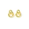 Pendientes de Aro Geométricos de Doble Anillo Retorcido, Estilo Ins Europeo y Americano, Exclusivamente para Ventas Transfronterizas, Patentados de Color Duradero, Marca Mesurely