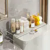 Prateleira para vão traseiro de vaso sanitário, prateleira para vão de parede sem furos, rack de armazenamento oculto, prateleira de vão com laterais alargadas e estendidas