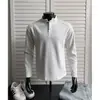 Moletom Henley de manga comprida estilo americano para outono, camada base, camisa polo pesada, camiseta de manga comprida para homens