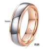 Anillos de Acero de Tungsteno de Moda Versátiles Redondos Chapados en Oro de Nuevo Estilo para Parejas, Venta al por Mayor, Transfronterizos Europeos y Americanos en Amazon