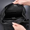 Mochila Masculina Casual da Moda, Mochila Masculina Grande e Moderna, Mochila Masculina Leve de Couro Bovino de Primeira Camada para o Dia a Dia
