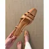 Primeiro Encontro Temporada Retro Francês Design de Nicho Sandálias de Tiras com Recortes nos Dedos Sandálias Romanas Confortáveis de Salto Grosso para Mulheres Verão