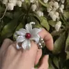 Cardcaptor Sakura Anillo de Amor Rosa Melocotón con Circonita y Lazo Anillo Mágico Bidimensional Colorido Exagerado