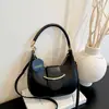 Bolso de media luna elegante de alta costura, modelo nuevo 2026, elegante bolso de axila, bolso cruzado versátil de moda, bolso de hombro a la moda