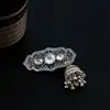 Pasador de Pelo con Borla de Campana de Diamante Azul para Mujer, Accesorio de Pelo Exquisito de Gama Alta, Pinza Lateral, Pasador de Pelo, Pinza BB Lateral de Estilo Antiguo