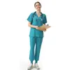 Uniformes de Trabalho Spot Doctor e Enfermeiro da Amazon Transfronteiriços, Trajes de Cor Sólida para Sala Cirúrgica, Uniformes de Trabalho