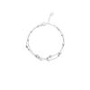 Pulsera de plata S925 nicho Mori estrella para mujer lujo ligero personalidad doble capa pulsera de cuentas redondas exquisita dulce pulsera que combina con todo