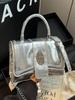 Bolsa transversal de luxo com estampa de pedra, pequena bolsa quadrada portátil, casual, multifuncional, elegante, de alta qualidade, transversal para mulheres