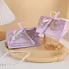Caixa de Doces Triangular para Casamento, Caixa de Doces Criativa com Pérolas para Levar na Mão, Caixa de Doces de Luxo Estilo Ins para Noivado e Casamento