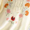 Camisa Bordada de Algodón y Lino Estilo Étnico Bohemio Original 2026, Top Bordado Vintage de Algodón y Lino