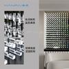 Estante de Vino de Aleación de Aluminio de Lujo Ligero, Bodega de Villa Personalizada con Luces, Estante de Exhibición de Montaje en Pared de Gama Alta