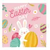 Tema de Coelhinho de Desenho Animado Fofo Bandeja de Papel Descartável Copo de Papel Decoração Atmosfera de Festa de Páscoa Conjunto de Louça
